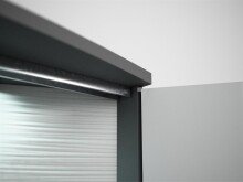 Highboard >Gate< in Weiss/Grau - 160x117x41,6cm (BxHxT)