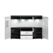 Highboard >Gate< in Weiss/Grau - 160x117x41,6cm (BxHxT)