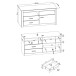 TV-Board >Hartfort< in Asteiche, Wildeiche - 127,6x60,7x46,8cm (BxHxT)