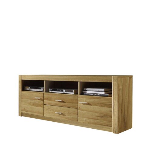 TV-Board >Hartfort< in Asteiche Wildeiche - 163x60,7x46,8cm (BxHxT)
