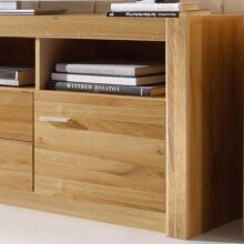 TV-Board >Hartfort< in Asteiche Wildeiche - 163x60,7x46,8cm (BxHxT)