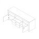 TV-Board >Hartfort< in Asteiche Wildeiche - 163x60,7x46,8cm (BxHxT)