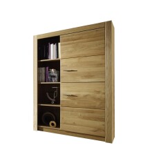 Vitrine >Hartfort< in Asteiche, Wildeiche -...