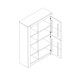 Vitrine >Hartfort< in Asteiche, Wildeiche - 95,7x140,7x37,2cm (BxHxT)
