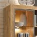 Highboard >Hartfort< in Asteiche, Wildeiche - 137x140,7x42cm (BxHxT)