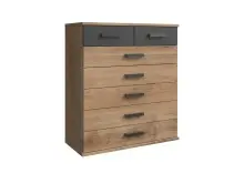 Kommode >Cheston< in Plankeneiche - 91x103x40cm...