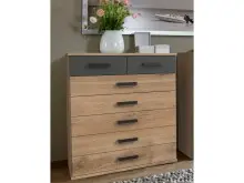 Kommode >Cheston< in Plankeneiche - 91x103x40cm...