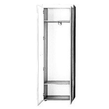 Garderobenschrank >Liro< in Weiß, Artisan-Eiche - 60,8x193x33,8cm (BxHxT)