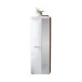 Garderobenschrank >Liro< in Weiß, Artisan-Eiche - 60,8x193x33,8cm (BxHxT)