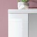 Garderobenschrank >Liro< in Weiß, Artisan-Eiche - 60,8x193x33,8cm (BxHxT)