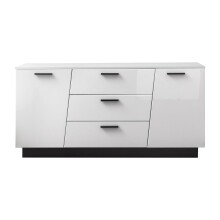 Sideboard >Media< in Weiß, Schwarz -...