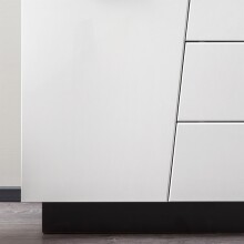 Sideboard >Media< in Weiß, Schwarz - 160x80x43,6cm (BxHxT)
