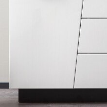 Sideboard >Media< in Weiß, Schwarz - 160x80x43,6cm (BxHxT)