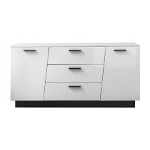 Sideboard >Media< in Weiß, Schwarz -...