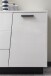 Sideboard >Media< in Weiß, Schwarz - 160x80x43,6cm (BxHxT)