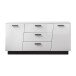 Sideboard >Media< in Weiß, Schwarz - 160x80x43,6cm (BxHxT)