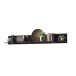 Wandboard >Nordi< in Schwarz - 150x25x23,8cm (BxHxT)