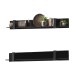 Wandboard >Nordi< in Schwarz - 180x25x23,8cm (BxHxT)