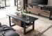 Couchtisch >Nordi< in Okapi-Nuss, Schwarz - 110x47,8x65cm (BxHxT)