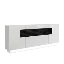 Sideboard >Sensis< in Weiß, Hochglanz-Weiß - 160x85x43cm (BxHxT)