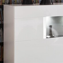 Sideboard >Sensis< in Weiß, Hochglanz-Weiß - 160x85x43cm (BxHxT)