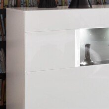 Sideboard >Sensis< in Weiß, Hochglanz-Weiß - 160x85x43cm (BxHxT)