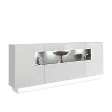 Sideboard >Sensis< in Weiß, Hochglanz-Weiß - 160x85x43cm (BxHxT)