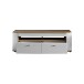 TV-Board >Sinus< in (Hochglanz)-Weiß, Grandson-Eiche - 150x51,3x46,4cm (BxHxT)