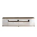 TV-Board >Sinus< in (Hochglanz)-Weiß, Grandson-Eiche - 200x51,3x46,4cm (BxHxT)