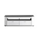 TV-Board >Isla< in (Hochglanz-)Weiß, Anthrazit - 150x51,3x46,4cm (BxHxT)