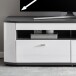 TV-Board >Isla< in (Hochglanz-)Weiß, Anthrazit - 150x51,3x46,4cm (BxHxT)