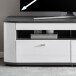 TV-Board >Isla< in (Hochglanz-)Weiß, Anthrazit - 150x51,3x46,4cm (BxHxT)