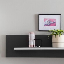 Wandboard >Isla< in Anthrazit - 150x25x23,8cm (BxHxT)