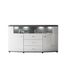 Sideboard >Isla< in (Hochglanz-)Weiß,...