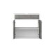 Unterschrank >Sunset< in Beton/Weiss - 57x54,5x35,2cm (BxHxT)