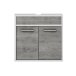 Unterschrank >Sunset< in Beton/Weiss - 57x54,5x35,2cm (BxHxT)