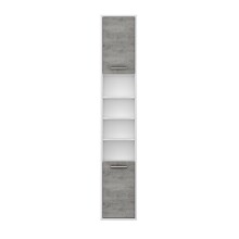 Seitenschrank >Sunset< in Beton/Weiss -...