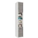 Seitenschrank >Sunset< in Beton/Weiss - 33x185,6x33cm (BxHxT)