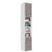 Seitenschrank >Sunset< in Beton/Weiss - 33x185,6x33cm (BxHxT)