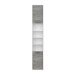 Seitenschrank >Sunset< in Beton/Weiss - 33x185,6x33cm (BxHxT)