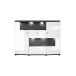 Highboard >Trendy< in Weiss/Grau - 160x120,4x41,6cm (BxHxT)