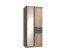 Kleiderschrank >Kalindi I< in Plankeneiche Graphit - 90x198x58cm (BxHxT)