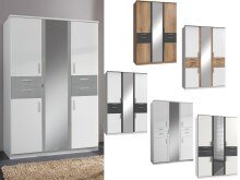 Kleiderschrank >Kalindi III< in  - 135x198x58cm...