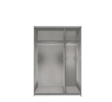 Schwebetürenschrank >Harv< in Graphit - 135x198x65cm (BxHxT)