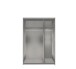 Schwebetürenschrank >Harv< in Graphit - 135x198x65cm (BxHxT)