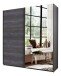 Schwebetürenschrank >Harv< in Graphit - 135x198x65cm (BxHxT)