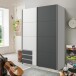 Schwebetürenschrank >Eugenio< in  - 135x198x64cm (BxHxT)