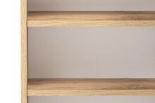 Hängeschrank >Oulu< in Glas Weiß - 40x64x20cm (BxHxT)