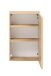Hängeschrank >Oulu< in Glas Weiß - 40x64x20cm (BxHxT)