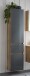 Seitenschrank >Oulu< in Glas Grau - 40x180x35cm (BxHxT)